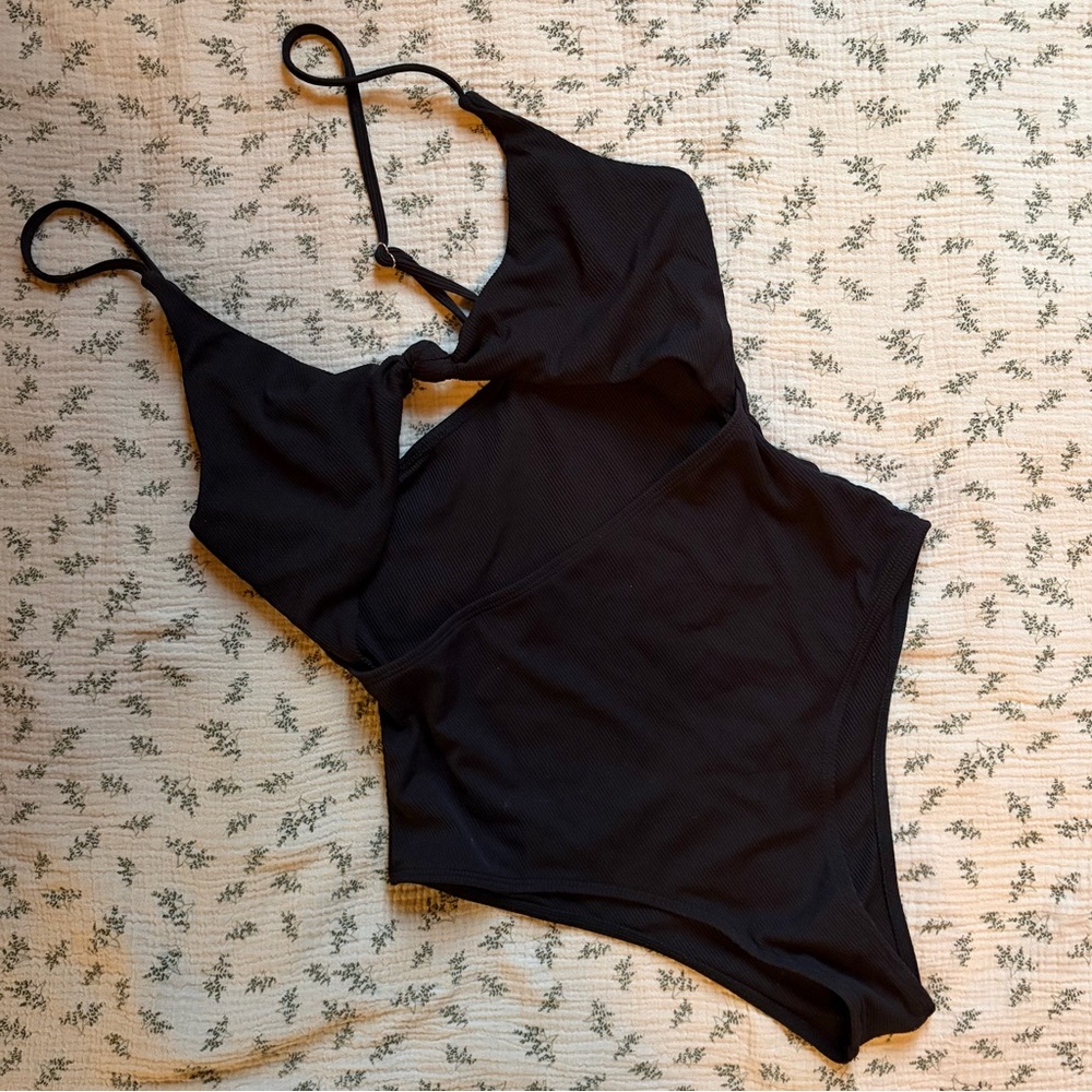 Black One-Piece Swimsuit